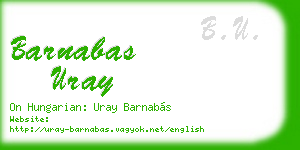 barnabas uray business card